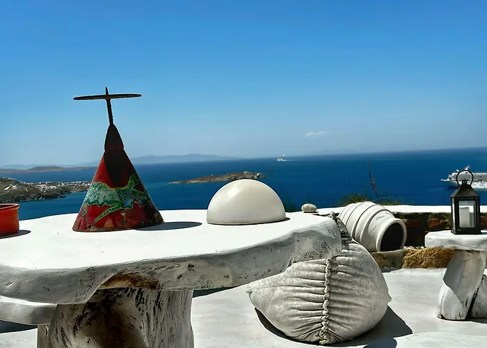 بيت ضيافة Vougli View Mykonos Drafaki